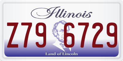 IL license plate Z796729