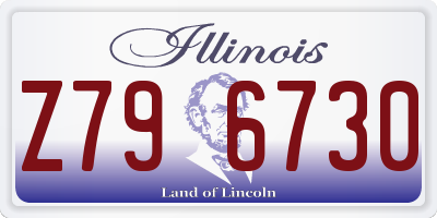 IL license plate Z796730