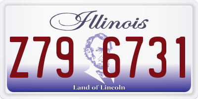 IL license plate Z796731