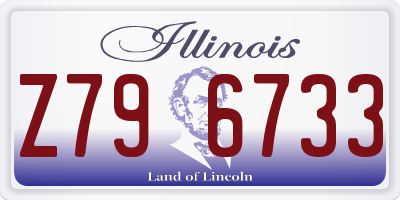 IL license plate Z796733