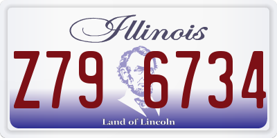 IL license plate Z796734