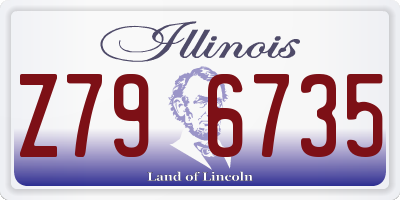 IL license plate Z796735