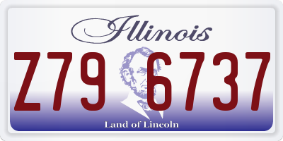 IL license plate Z796737