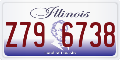 IL license plate Z796738