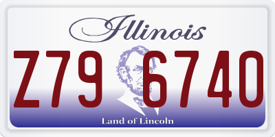 IL license plate Z796740
