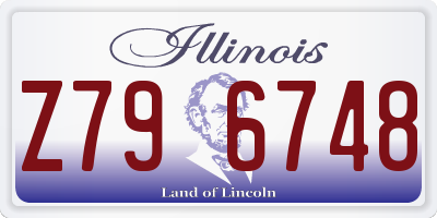 IL license plate Z796748