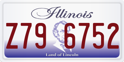 IL license plate Z796752