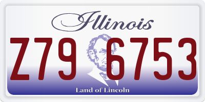 IL license plate Z796753