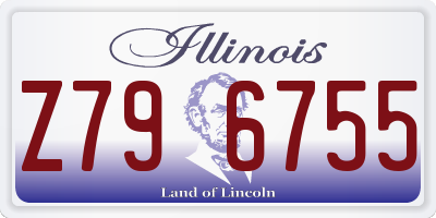 IL license plate Z796755