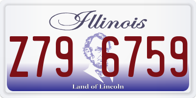 IL license plate Z796759