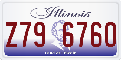 IL license plate Z796760