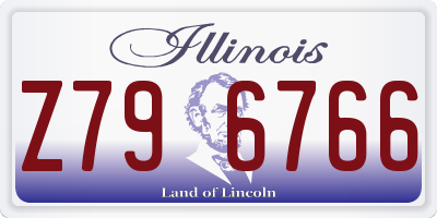 IL license plate Z796766