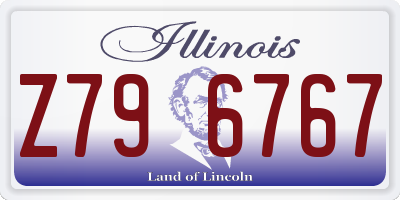 IL license plate Z796767