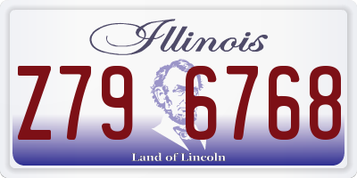 IL license plate Z796768