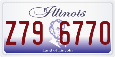 IL license plate Z796770