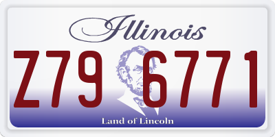 IL license plate Z796771
