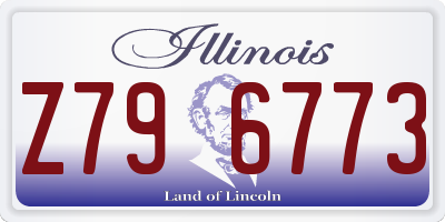IL license plate Z796773