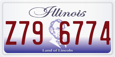 IL license plate Z796774