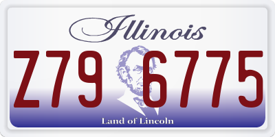IL license plate Z796775