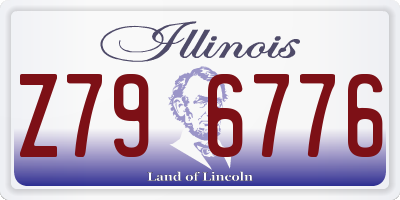 IL license plate Z796776