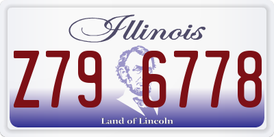 IL license plate Z796778