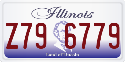 IL license plate Z796779