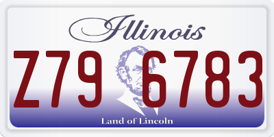 IL license plate Z796783