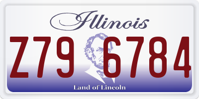 IL license plate Z796784