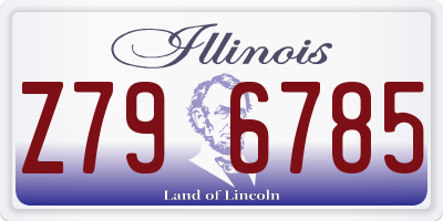 IL license plate Z796785