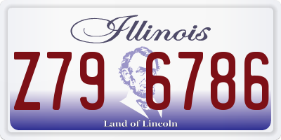 IL license plate Z796786