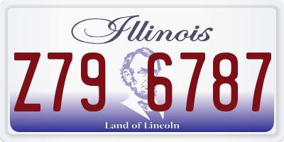 IL license plate Z796787