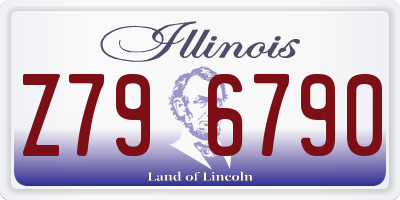 IL license plate Z796790