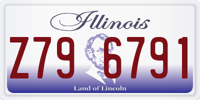 IL license plate Z796791