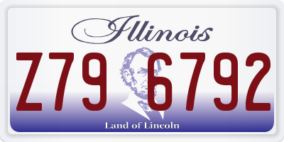 IL license plate Z796792