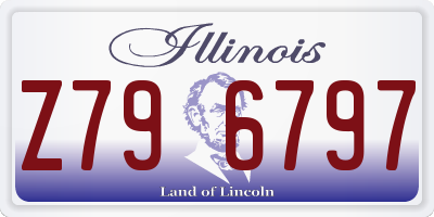 IL license plate Z796797