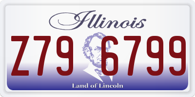 IL license plate Z796799