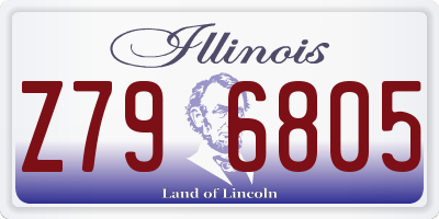 IL license plate Z796805