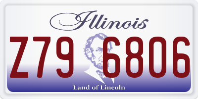 IL license plate Z796806