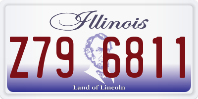 IL license plate Z796811