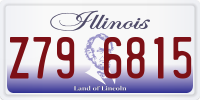 IL license plate Z796815