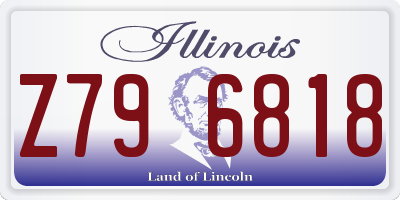 IL license plate Z796818