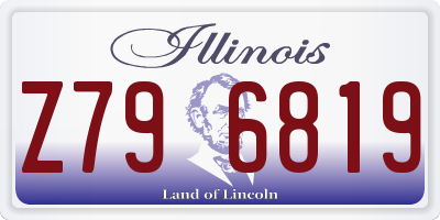 IL license plate Z796819