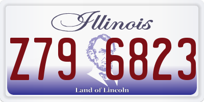 IL license plate Z796823