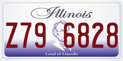 IL license plate Z796828