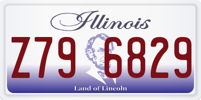 IL license plate Z796829