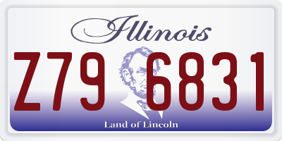 IL license plate Z796831