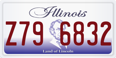 IL license plate Z796832