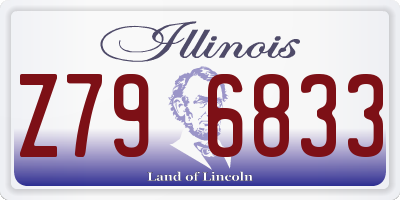 IL license plate Z796833