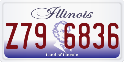 IL license plate Z796836