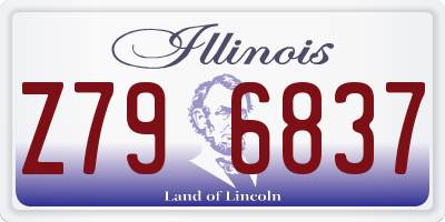 IL license plate Z796837
